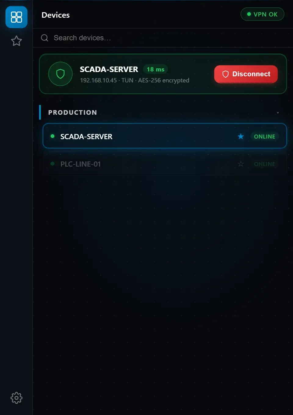 VPN — connected