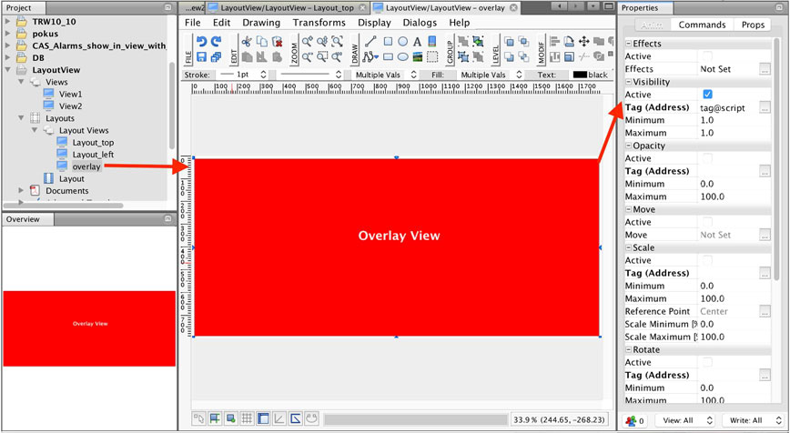overlay view